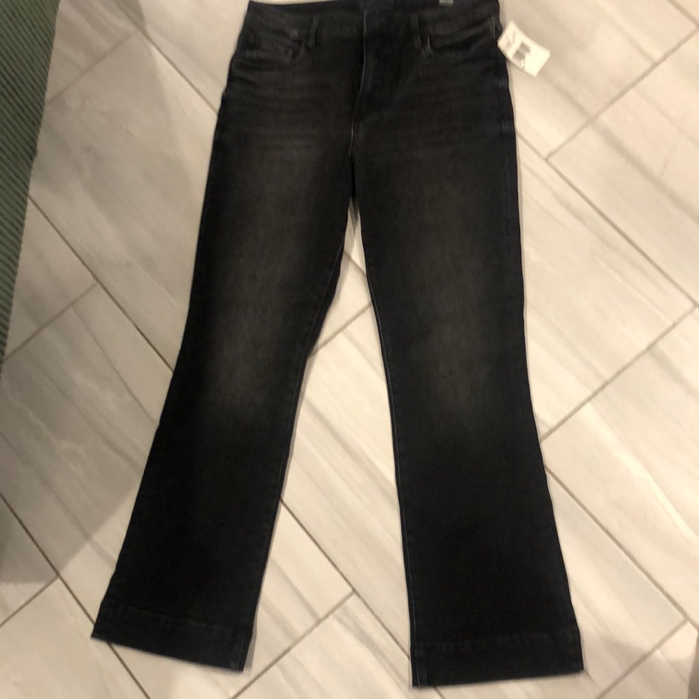 Kut from the Kloth Black Flare Wide Leg Jeans